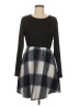 Shein Plaid Black Casual Dress Size 6 - photo 1
