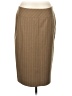 Faconnable Tan Wool Skirt Size 12 - photo 1