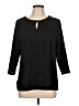 Unbranded Black 3/4 Sleeve Blouse Size L - photo 1