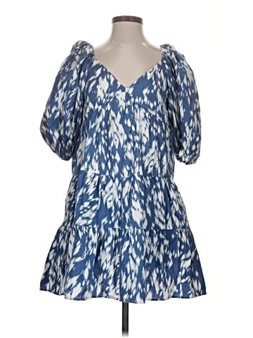 Blue Tassel Casual Dress (view 1)