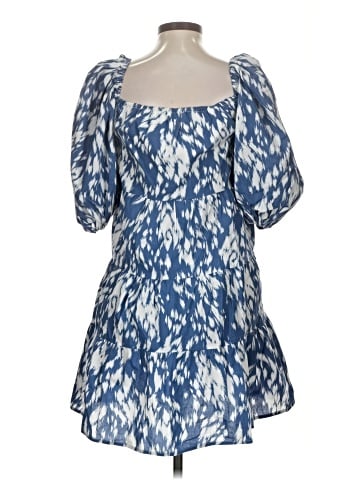 Blue Tassel Casual Dress (view 2)