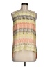 Parker 100% Silk Orange Yellow Sleeveless Silk Top Size M - photo 1