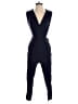 H&M 100% Viscose Solid Blue Jumpsuit Size 4 - photo 1