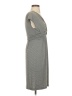 Misia Solid Gray Casual Dress Size XS - photo 4