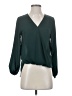 West Kei 100% Polyester Green Long Sleeve Blouse Size XS (petite) - photo 1