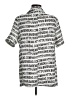 Assorted Brands White Short Sleeve Button-Down Shirt Size M (estimated) - photo 2