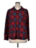 Robert Louis Plaid Red Long Sleeve Blouse Size XL - photo 1