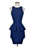 BCBGMAXAZRIA Solid Blue Cocktail Dress Size XS - photo 1