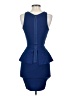 BCBGMAXAZRIA Solid Blue Cocktail Dress Size XS - photo 2
