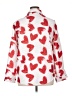Unbranded 100% Polyester Hearts Red Long Sleeve Blouse Size XL - photo 2