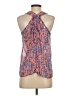 D'Closet 100% Polyester Orange Blue Sleeveless Blouse Size S - photo 2