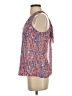 D'Closet 100% Polyester Orange Blue Sleeveless Blouse Size S - photo 5