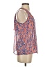 D'Closet 100% Polyester Orange Blue Sleeveless Blouse Size S - photo 4