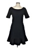 HD in Paris Solid Black Casual Dress Size 10 - photo 1