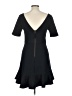 HD in Paris Solid Black Casual Dress Size 10 - photo 2