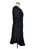 HD in Paris Solid Black Casual Dress Size 10 - photo 4