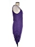 Unbranded Solid Purple Casual Dress Size L - photo 4