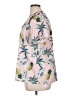 Unbranded Tropical Pink Short Sleeve Blouse Size XL - photo 5