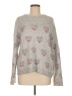Splendid Hearts Gray Pullover Sweater Size M - photo 1