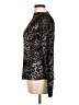 Davi & Dani Animal Print Silver Long Sleeve Top Size M - photo 5