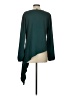 BCBGMAXAZRIA 100% Polyester Teal Long Sleeve Blouse Size S - photo 2