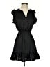Steve Madden 100% Polyester Solid Black Casual Dress Size XS - photo 1