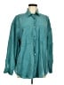 Assorted Brands 100% Silk Teal Long Sleeve Silk Top Size M - photo 1