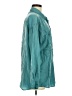 Assorted Brands 100% Silk Teal Long Sleeve Silk Top Size M - photo 4