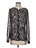 Ann Taylor LOFT 100% Polyester Silver Long Sleeve Blouse Size S - photo 1