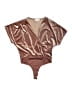 NSR Metallic Brown Bodysuit Size XS - photo 1