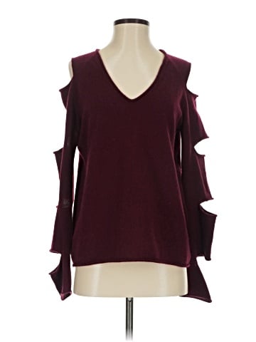 Aqua Cashmere Pullover Sweater (view 1)