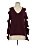 Aqua 100% Cashmere Burgundy Cashmere Pullover Sweater Size S - photo 1