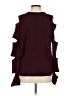 Aqua 100% Cashmere Burgundy Cashmere Pullover Sweater Size S - photo 2