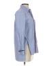 Zara Stripes Blue Long Sleeve Button-Down Shirt Size XS - photo 4
