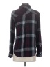 Rails 100% Rayon Plaid Burgundy Long Sleeve Button-Down Shirt Size S - photo 2