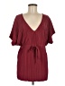 Isabel 100% Recycled Polyester Burgundy Kimono Size M - photo 1