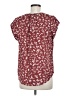 Fun2Fun Burgundy Short Sleeve Blouse Size M - photo 2