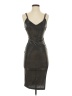 Assorted Brands Metallic Gray Cocktail Dress Size S - photo 1