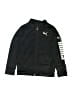 Puma 100% Polyester Black Zip Up Hoodie Size 6 - photo 1