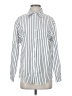 Unbranded Stripes Silver Long Sleeve Blouse Size S - photo 1