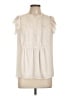 Rebecca Minkoff 100% Polyester Ivory Short Sleeve Blouse Size L - photo 1