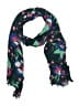 Unbranded Floral Teal Blue Scarf One size - photo 1