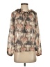 Ann Taylor 100% Polyester Brown Long Sleeve Blouse Size XS - photo 1