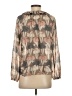 Ann Taylor 100% Polyester Brown Long Sleeve Blouse Size XS - photo 2