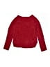 Pink Rose 100% Polyester Red Pullover Sweater Size 7 - photo 1