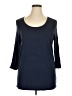 Torrid Blue 3/4 Sleeve Top Size 1X Plus (1) - photo 1