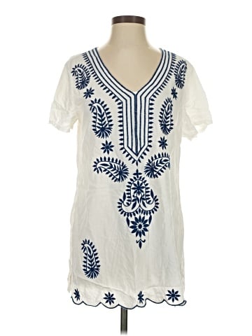 Solitaire Swim Short Sleeve Blouse (view 1)