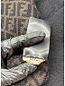 Fendi 100% Virgin Wool Black Brown Scarf One size - photo 6