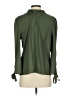 Ann Taylor 100% Polyester Green Long Sleeve Blouse Size XS - photo 2