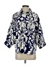 Umgee 100% Polyester Paisley Blue 3/4 Sleeve Blouse Size S - photo 1